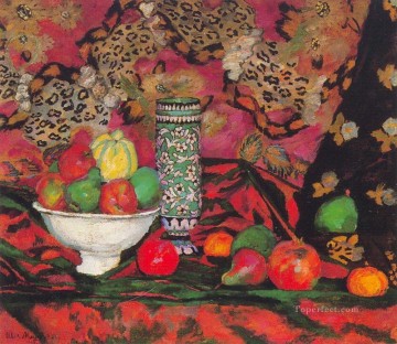 modern Painting - still life with fruits 1908 Ilya Mashkov modern decor